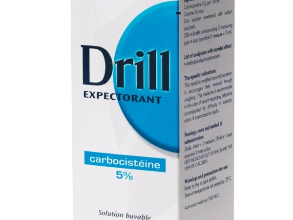 Drill Expectorant Adultes 5% Sirop 200ml
