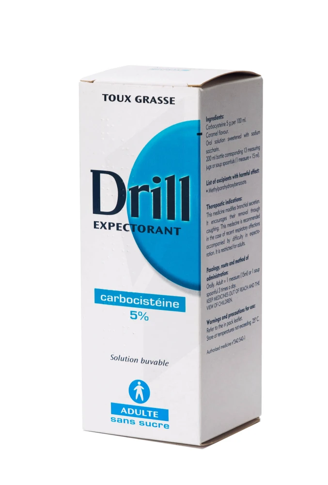 Drill Expectorant Adultes 5% Sirop 200ml