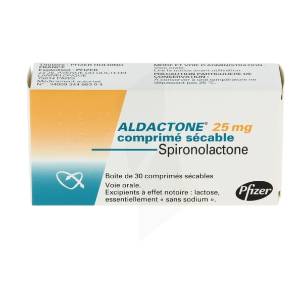 ALDACTONE 25 MG CPR SÉC PLQ/30