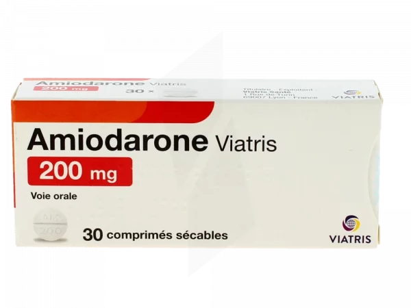 AMIODARONE VIATRIS COMPRIMÉS 200 MG BOÎTE 30
