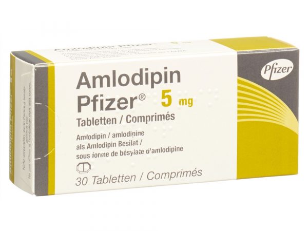 AMLODIPINE PFZ 5 MG 30 COMPRIMÉS
