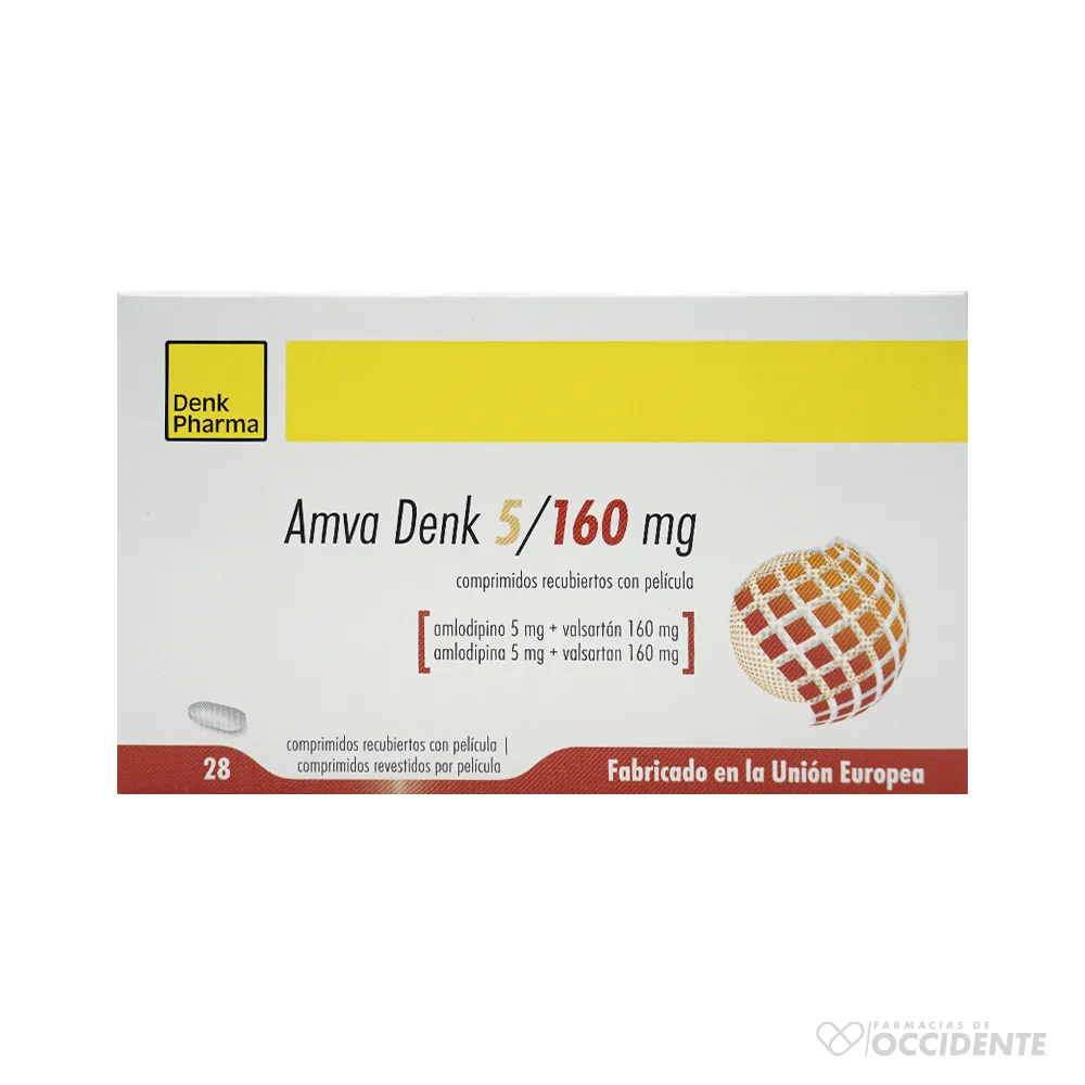 AMVA DENK 5/160 MG 28 COMPRIMÉS PELLICULÉS