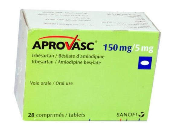 APROVASC 150/5 MG 28 COMPRIMÉS