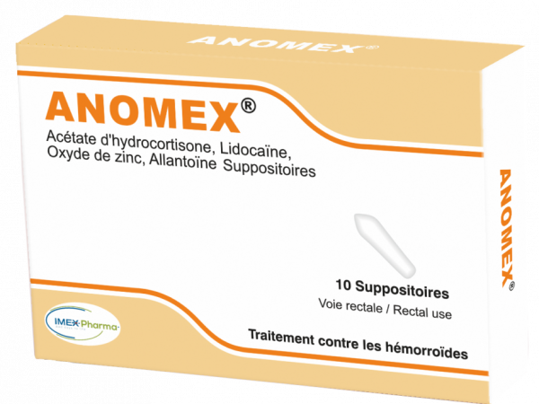 ANOMEX 10 SUPPOSITOIRES