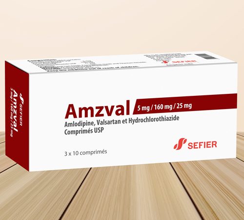 AMZVAL 5/160/25 MG 30 COMPRIMÉS