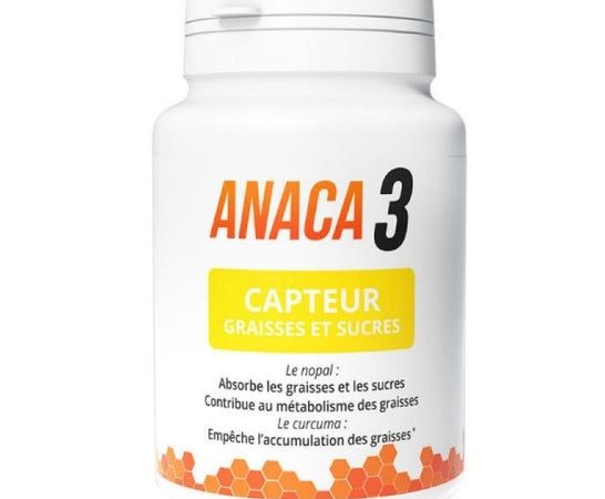 ANACA 3 CAPTEUR DE GRAISSES ET DE SUCRES 60 GUMMIES
