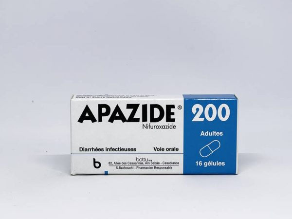 APAZIDE 200 MG 16 GÉLULES