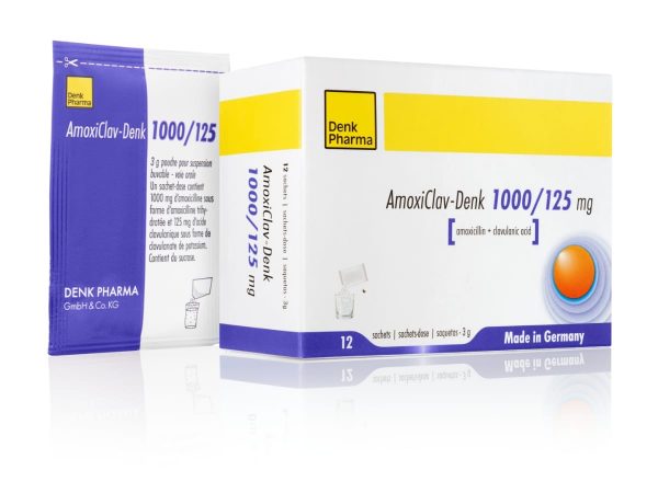 AMOXICLAV DENK 1000/125 12 SACHETS