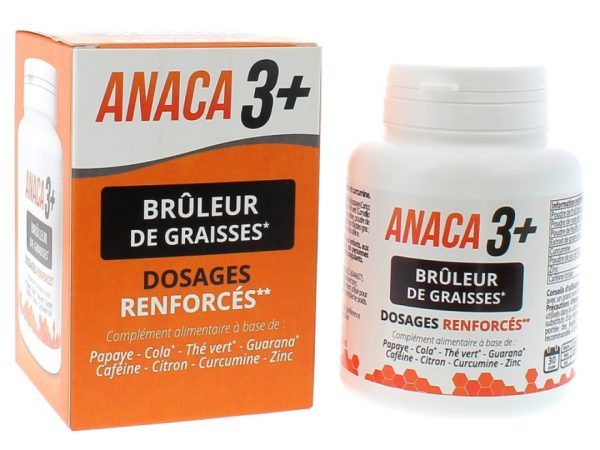 ANACA 3 BRULEUR DE GRAISSES RENFORCES 120 GUMMIES
