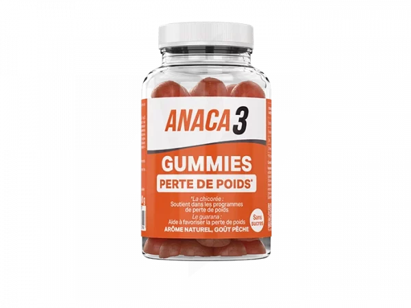 ANACA 3 PERTE DE POIDS SANS SUCRES 60 GUMMIES