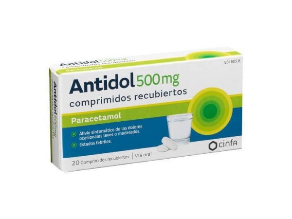 ANTIDOL 500 MG 20 COMPRIMÉS