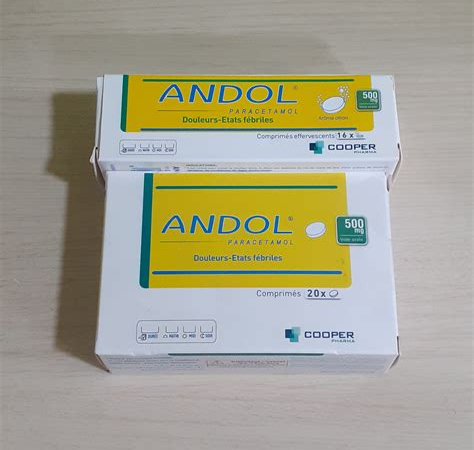 ANDOL 500 MG 20 COMPRIMÉS SÉCABLES