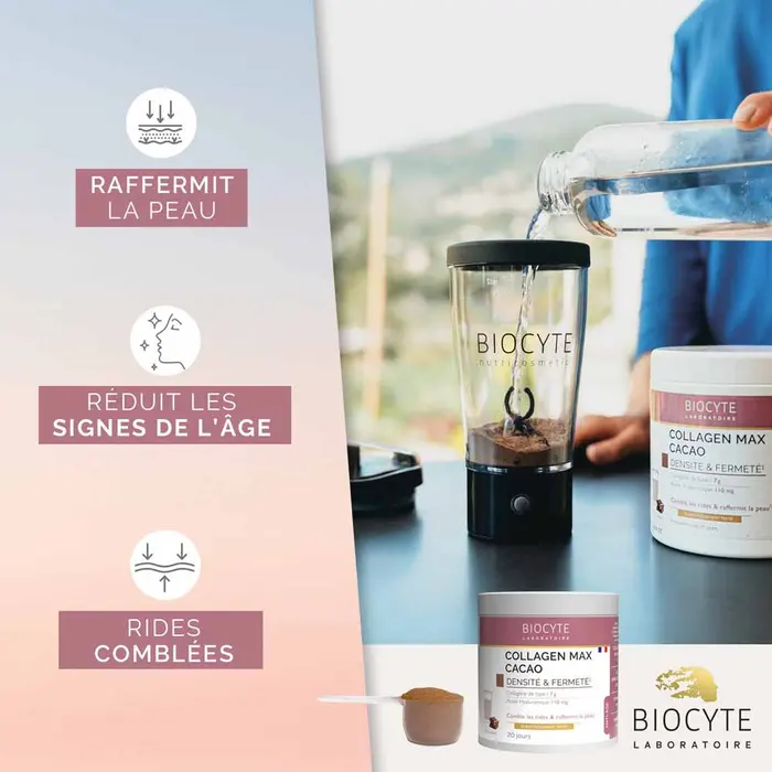 Biocyte Anti-âge Collagen Max Goût cacao 260g – Image 7
