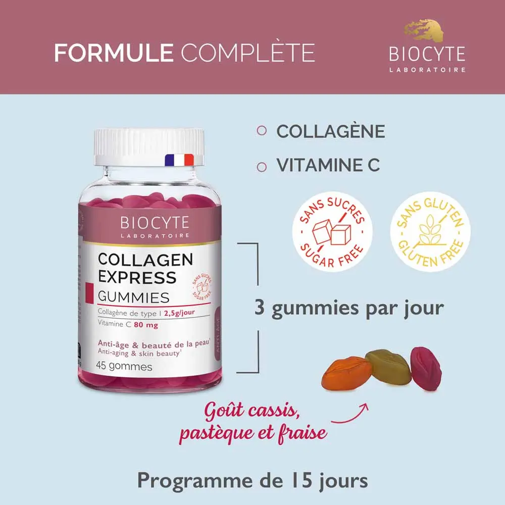 Biocyte Anti-âge Collagen Express 45 Gummies – Image 2