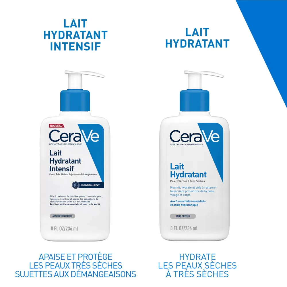 Cerave Body Lait Hydratant Intensif Peaux Très Sèches, Sujettes aux Démangeaisons 236ml – Image 2