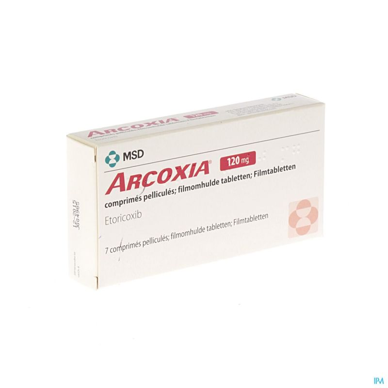 ARCOXIA 120 MG 7 COMPRIMÉS PELLICULÉS