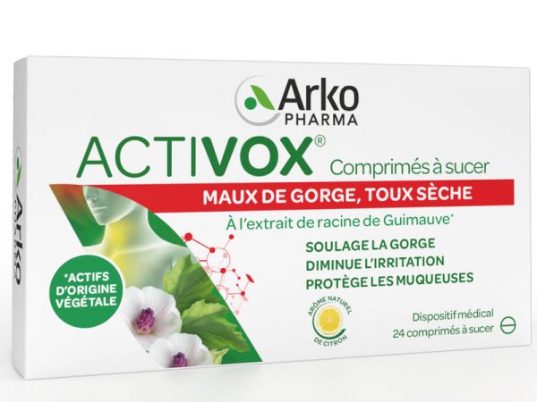 ARKOPHARMA ACTIVOX MAUX DE GORGE ET TOUX SÈCHE