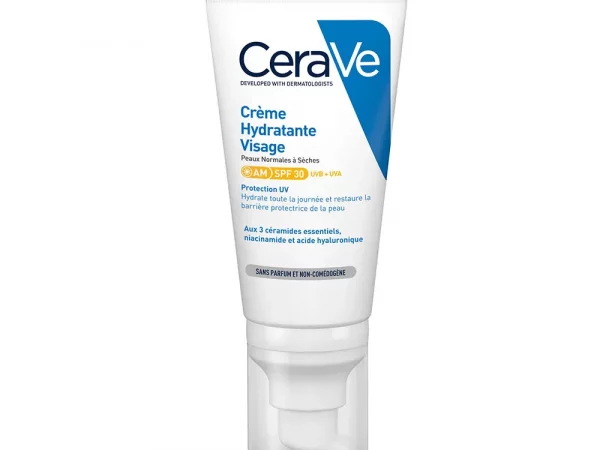 Cerave Crème Hydratante Visage SPF30 Peaux Normales à Sèches 52ml