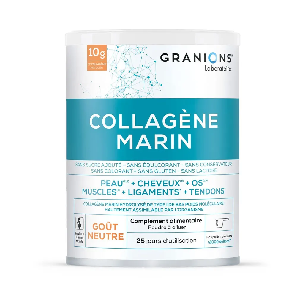 Granions Collagène marin Type I Goût neutre 258g