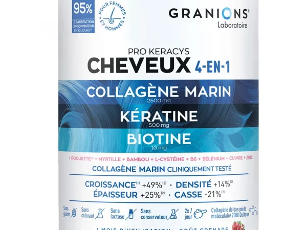 Granions Pro Keracys Cheveux 4en1 Collagène + Kératine + Biotine 300g