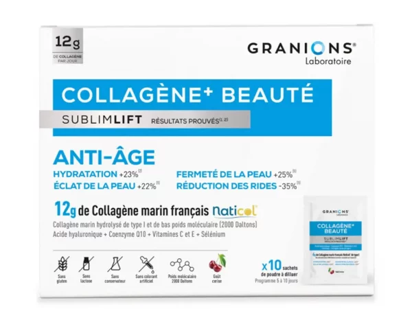 Granions SublimLift Collagène+ beauté Anti-âge 10 sachets