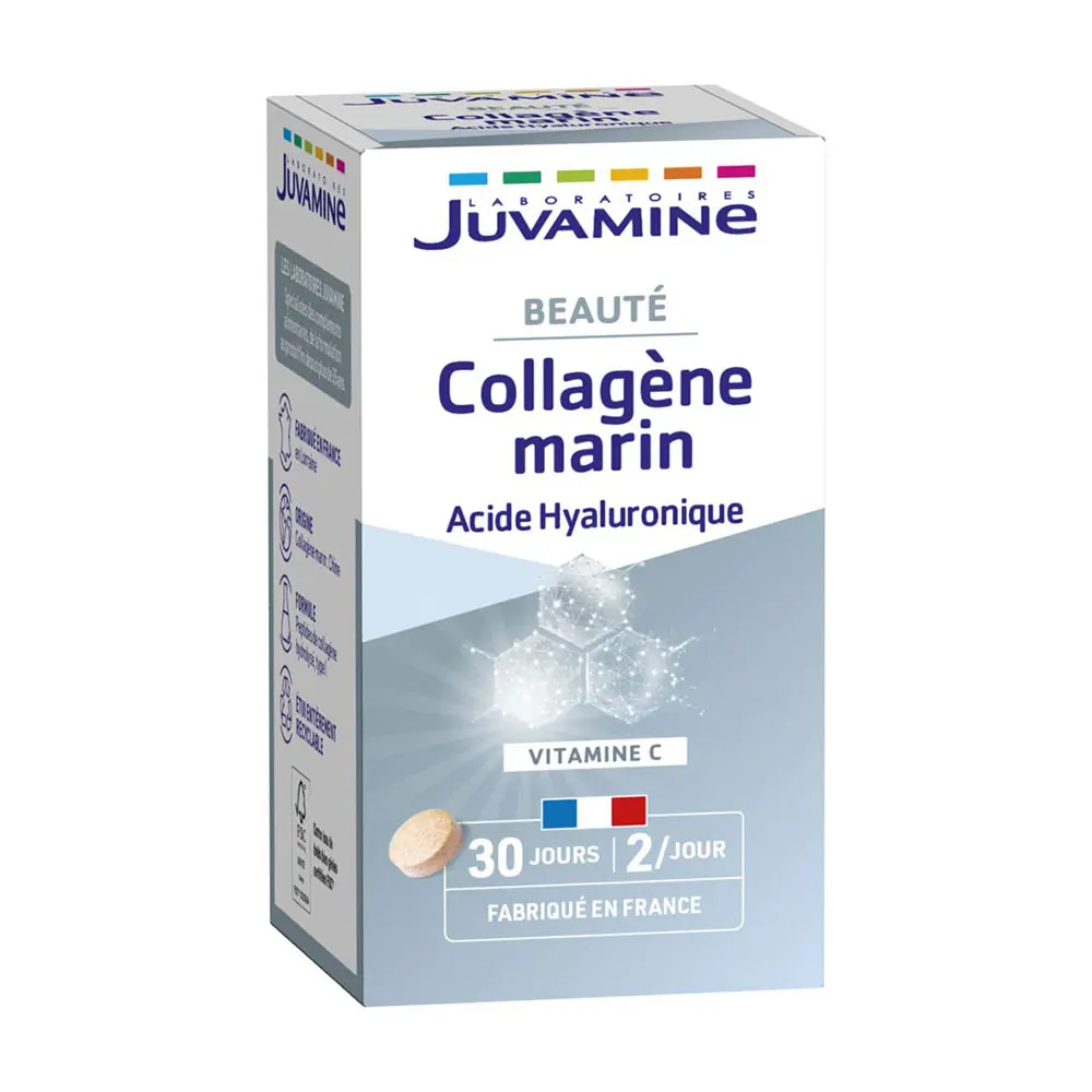 Juvamine Collagene Marin Acide Hyaluronique 60 Comprimes