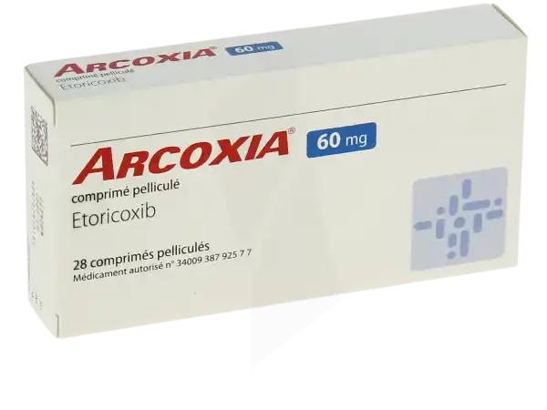 ARCOXIA 60 MG 28 COMPRIMÉS PELLICULÉS