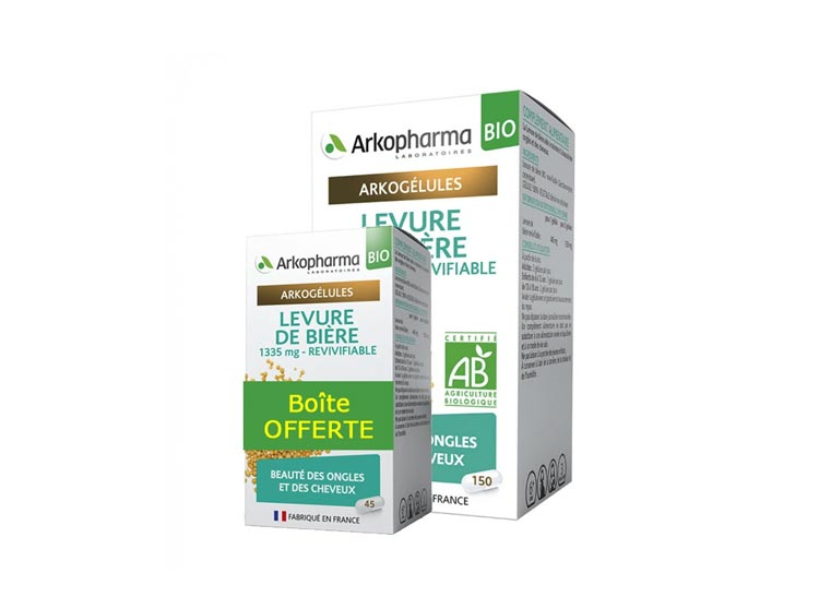 ARKOPHARMA LEVIRE DE BIÈRE 150+45 GÉLULES