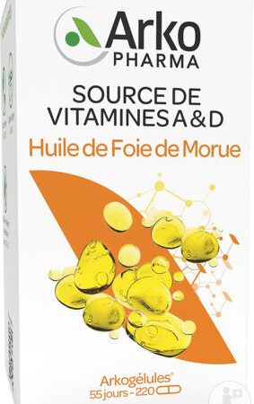 ARKOPHARMA HUILE DE FOIE DE MORUE 220 GÉLULES