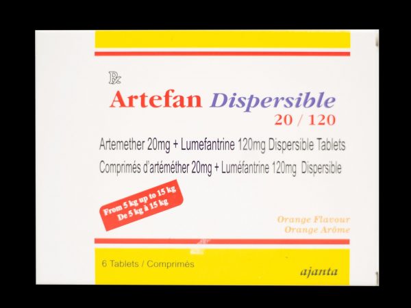 ARTEFAN 20/120 MG 6 COMPRIMÉS DISPERSIBLES
