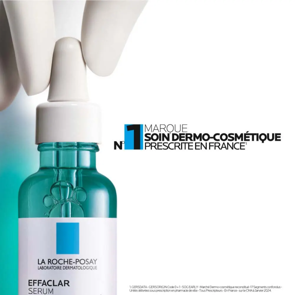 La Roche-Posay Effaclar Sérum visage anti imperfections Peaux tendance acnéique 30ml – Image 4
