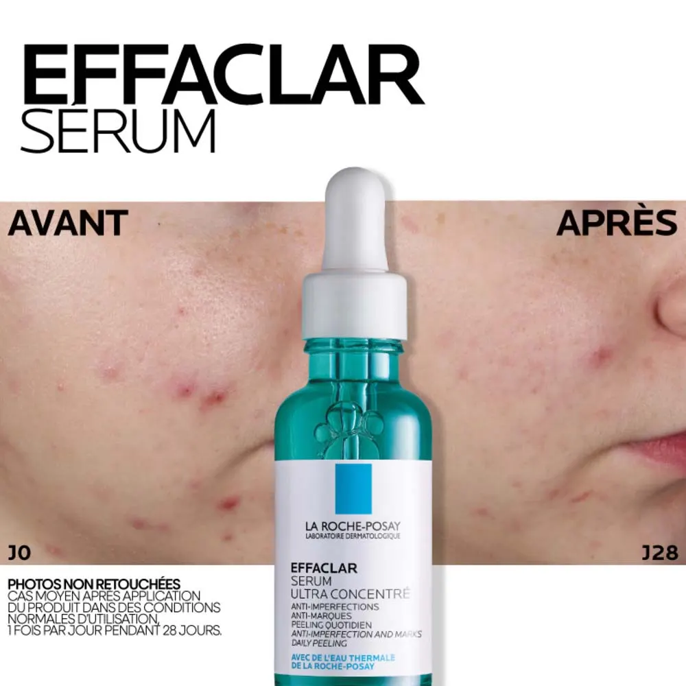 La Roche-Posay Effaclar Sérum visage anti imperfections Peaux tendance acnéique 30ml – Image 6