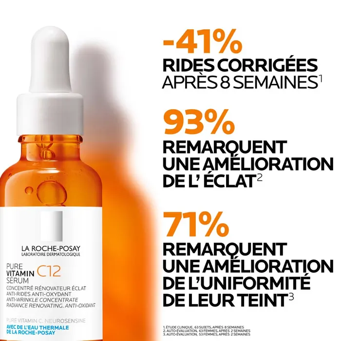 La Roche-Posay Pure Vitamin C12 Sérum Concentré Rénovateur Eclat Anti Rides Anti Oxydant 30ml – Image 6