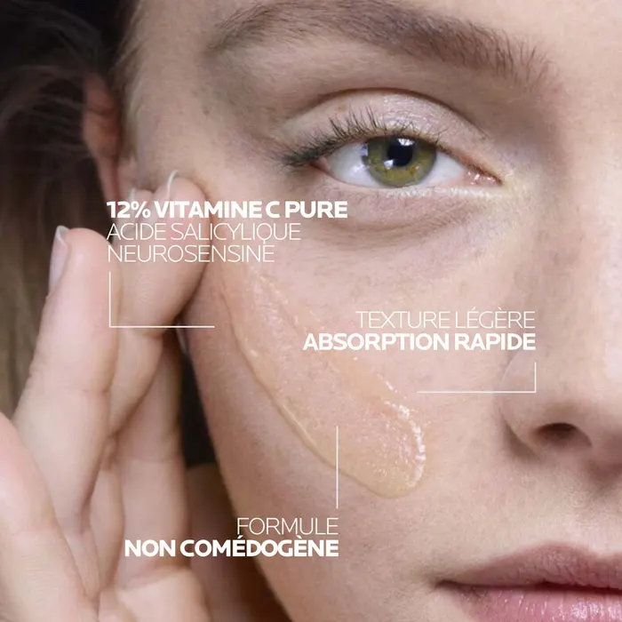 La Roche-Posay Pure Vitamin C12 Sérum Concentré Rénovateur Eclat Anti Rides Anti Oxydant 30ml – Image 4