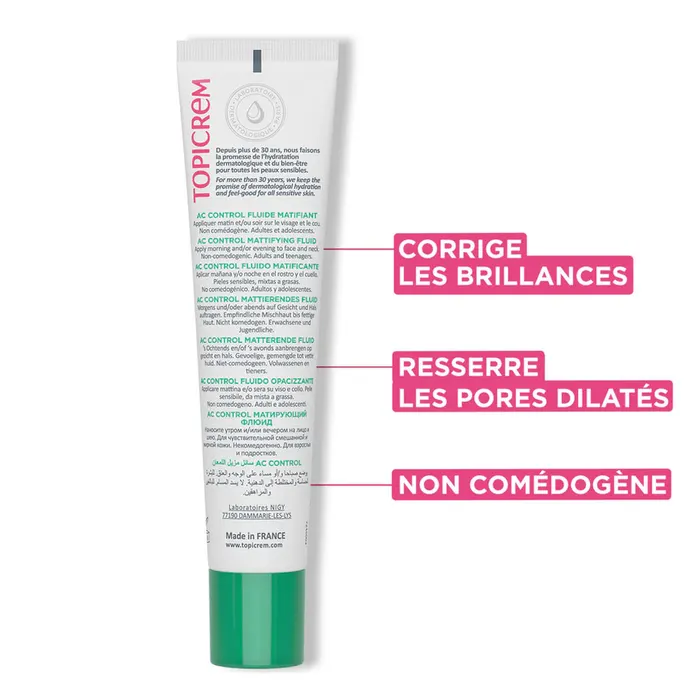 Topicrem AC Control Fluide Matifiant 40ml – Image 4