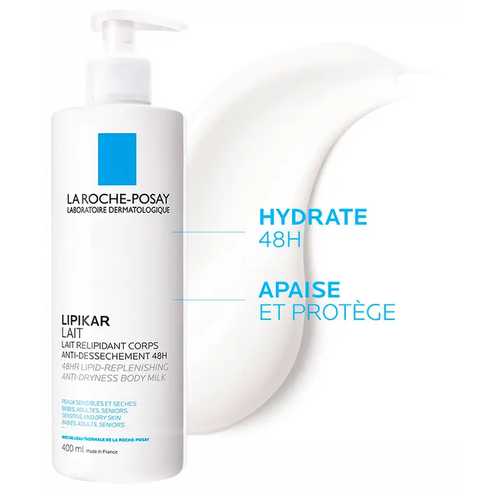 La Roche-Posay Lipikar Lait corps hydratant Peaux Seches Et Sensibles 400ml – Image 3
