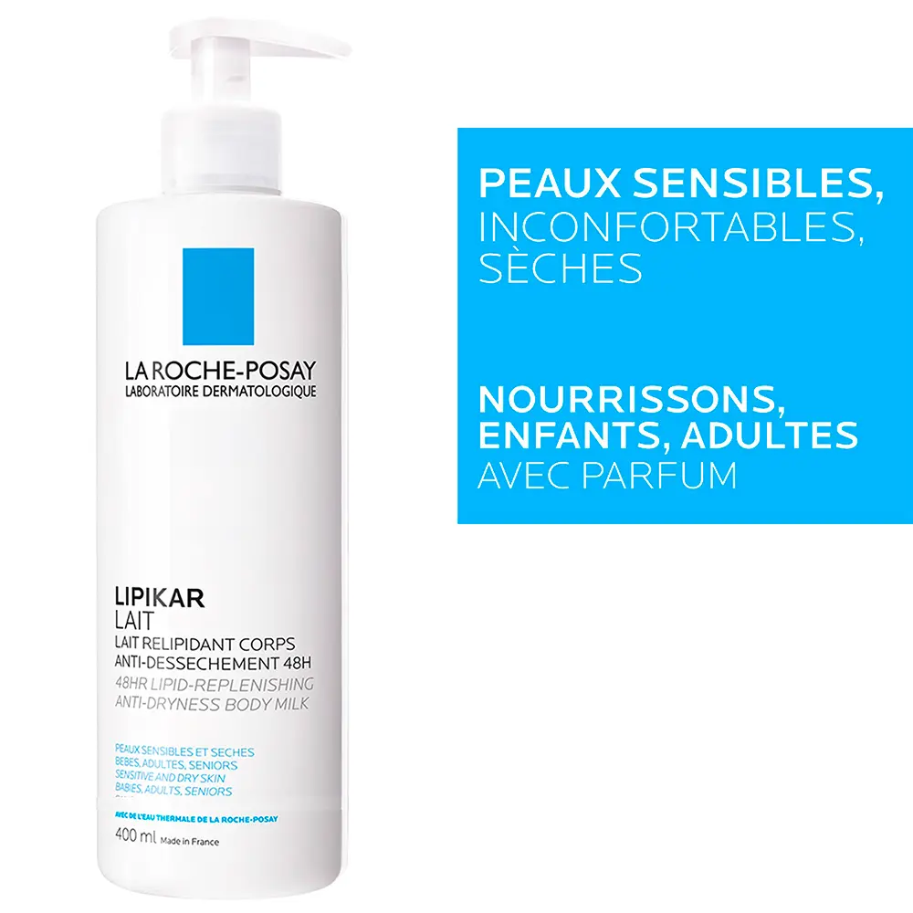 La Roche-Posay Lipikar Lait corps hydratant Peaux Seches Et Sensibles 400ml – Image 2