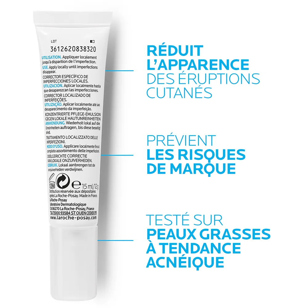 La Roche-Posay Effaclar Correcteur Cible Imperfections Locales Effaclar A.i. 15ml – Image 3