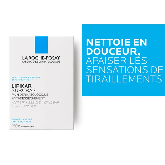 La Roche-Posay Lipikar Pain Surgras Lipikar Peaux Sensibles 150 g – Image 6