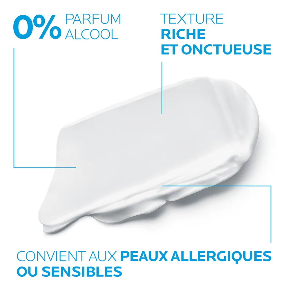 La Roche-Posay Toleriane Crème Dermallergo soin visage hydratation intense 48H Peaux sensibles ou allergiques, normales à sèches 40ml – Image 6