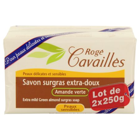 Rogé cavaillès savon surgras extra-doux - Amande - 2x250g