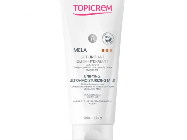 Topicrem Mela Lait Eclaircissant Ultra Hydratant Peaux Sensibles 200ml