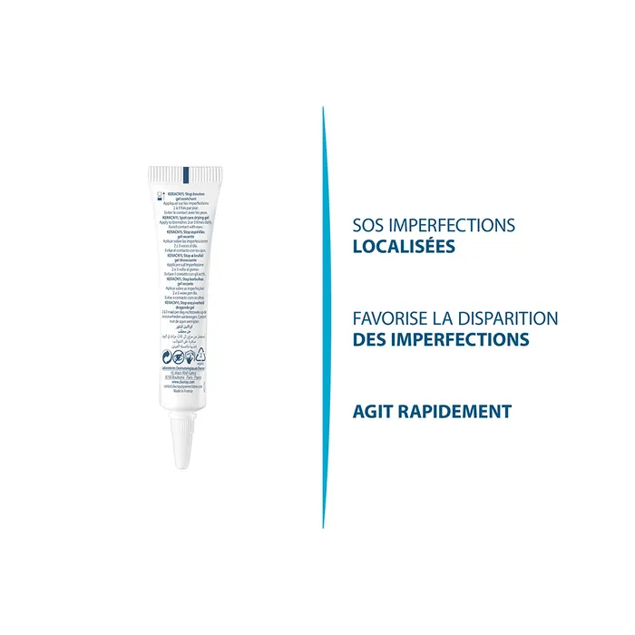 Ducray Keracnyl Stop Boutons Peaux Grasses A Imperfections 10ml – Image 2
