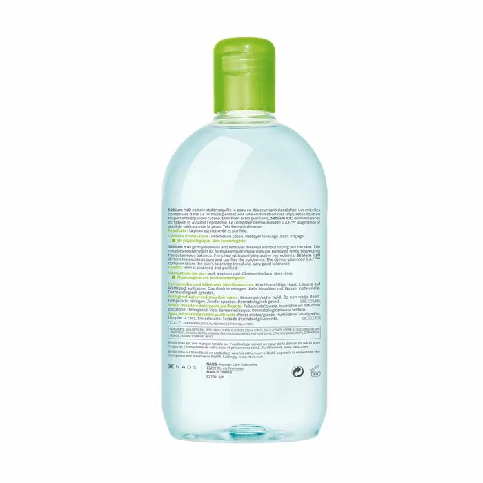 Bioderma Sebium Eau micellaire H2O Peaux grasses 2x500 ml 4.8 étoiles sur 5, valeur de la note moyenne. Read 60 Reviews. Lien sur la même page. 4.8 (60) – Image 8