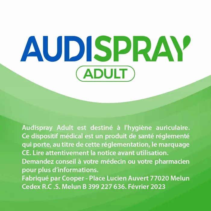 Audispray Solution Auriculaire Spray Pour adulte 50ml – Image 2