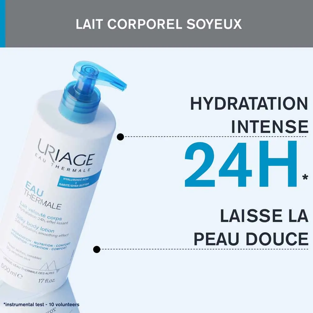 Uriage Eau thermale et Hydratation Lait Veloute Corps 500ml – Image 4