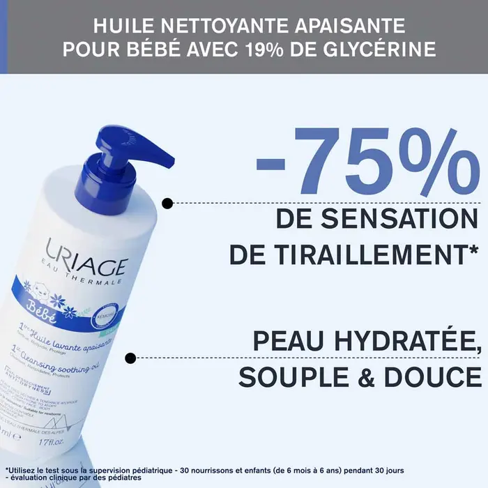 Uriage Bébé 1ere Huile Lavante Apaisante 500ml – Image 4