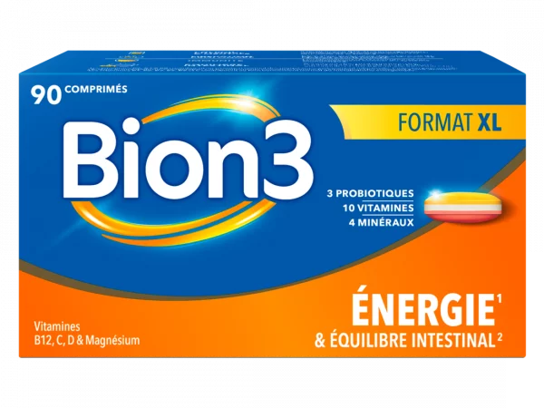 Bion3 Énergie - Énergie & Probiotiques - 90 Comprimés