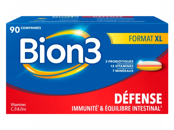 Bion3 Défense - Immunité & Probiotiques - 90 Comprimés