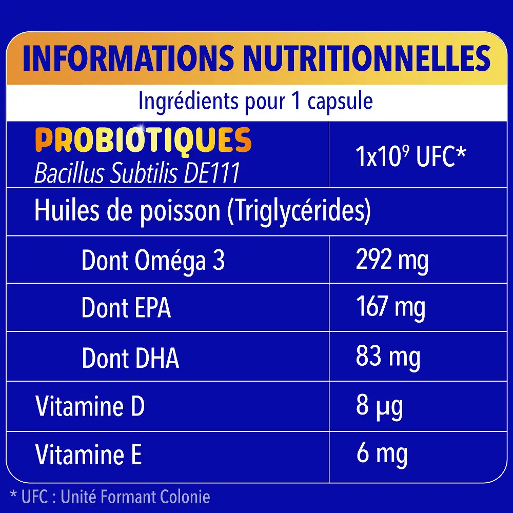 Bion3 Multi & Oméga 3 avec des Probiotiques - 30 Capsules – Image 7